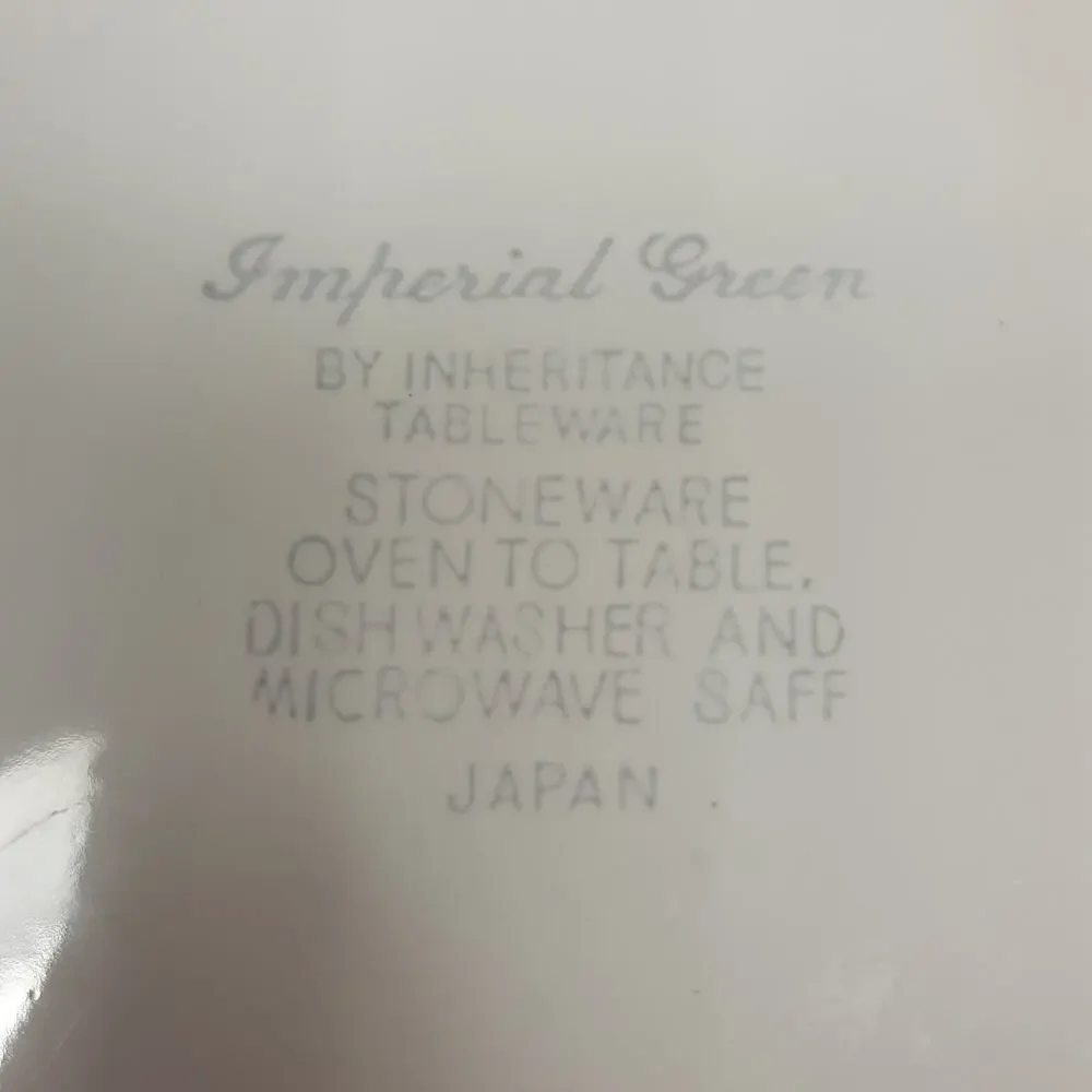 Imperial Green Casserole‎ Dish by Inheritance Table
